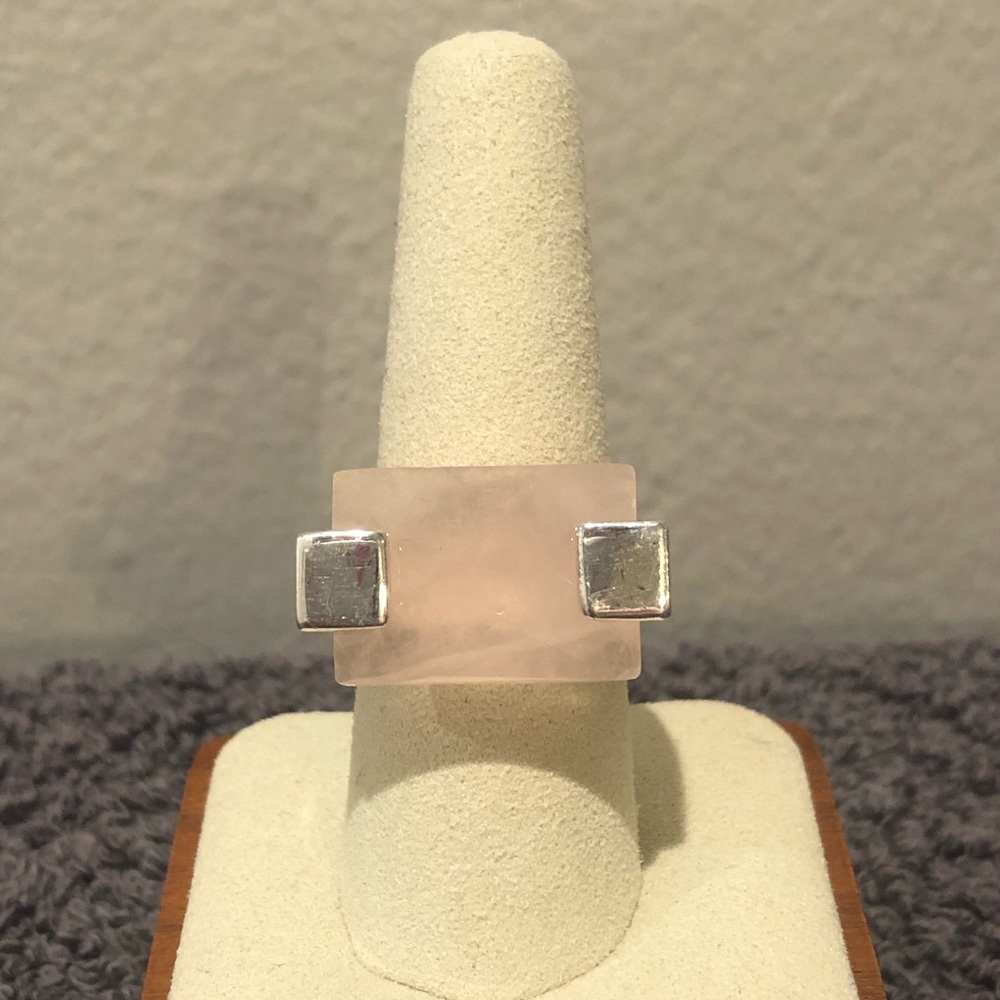 💍 [Sundance] Southwestern Rose Quartz Ring, Size 7 1/2, EUC